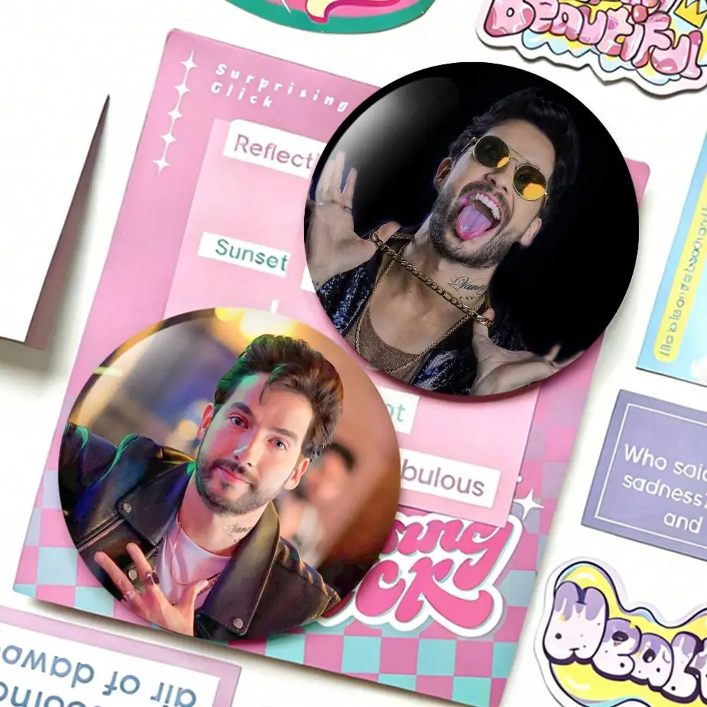 

C-Charly F-Flow Laser Badge Creative Pins Brooch for Bag Clothes Hat Decor Gifts Fans Collect