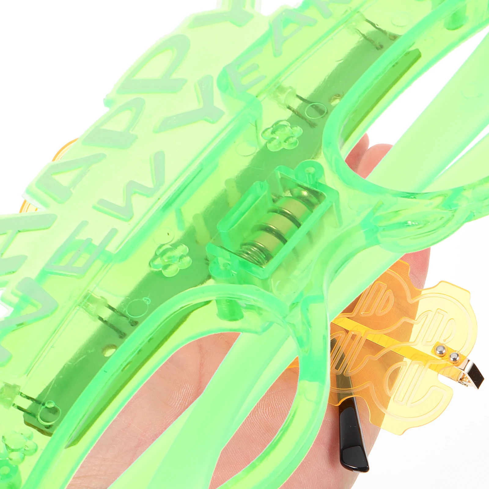 

Очки с подсветкой «С Новым годом», светящиеся забавные очки, светящиеся светодиодные солнцезащитные очки, мигающие сувениры для вечеринок, реквизит для костюма (случайный цвет)