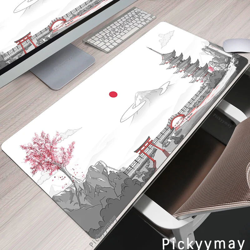 Japanese Art Torii Mouse Pads Gaming Mousepads Office Large Mousepad Gamer Rubber Mat Company Desk Pad Table Mats For Gift