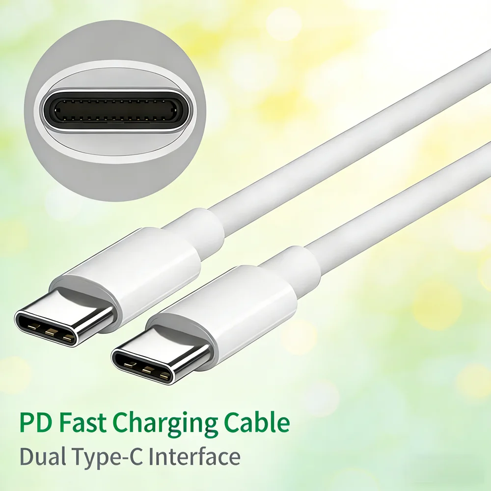 3M White USB C Fast Charger Cable 1Pack Data Sync & Charging Cord for Mobile Phones Tablets
