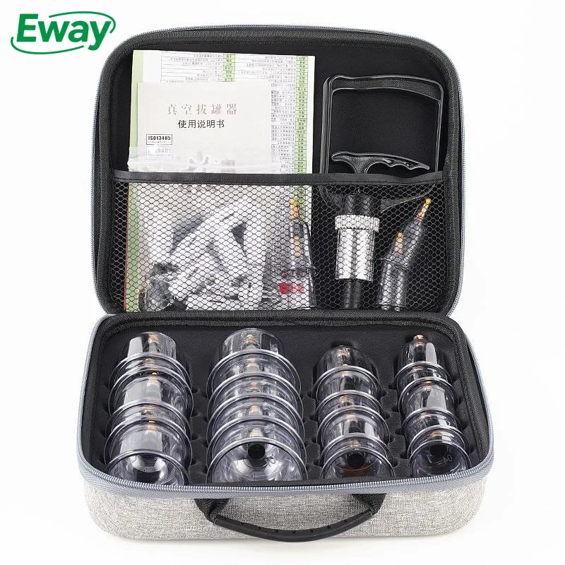Hot Selling Smart Electric Cupping Therapy Massager Machine 20PCS Suction Cups Drop Shipping for Body