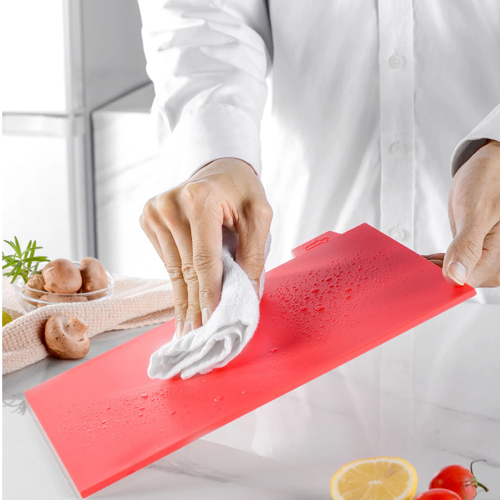 

1 set Plastic Cutting Set 4-Color Kitchen Chopping Board For Vegetable Meat Food Classifying Multi-Purpose Square Household