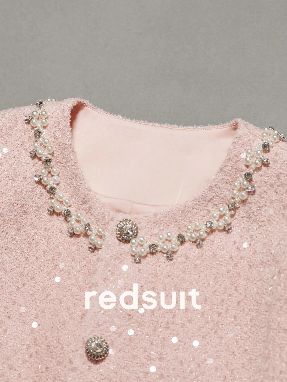 New Elegant Heavy Industry Nail Bead Premium Coat Pink Sweet Top Custom Size
