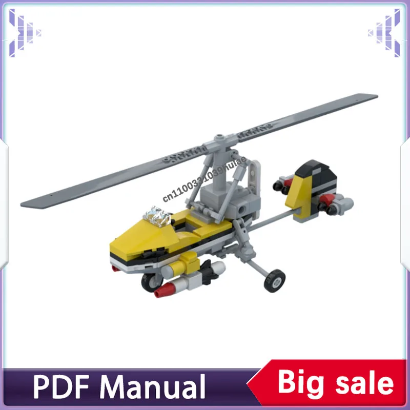 

007 Little Nellie-минифигура, набор строительных блоков, самолет, реконструкция, самолет-истребитель, кирпичи для взрослых, Рождественский подарок