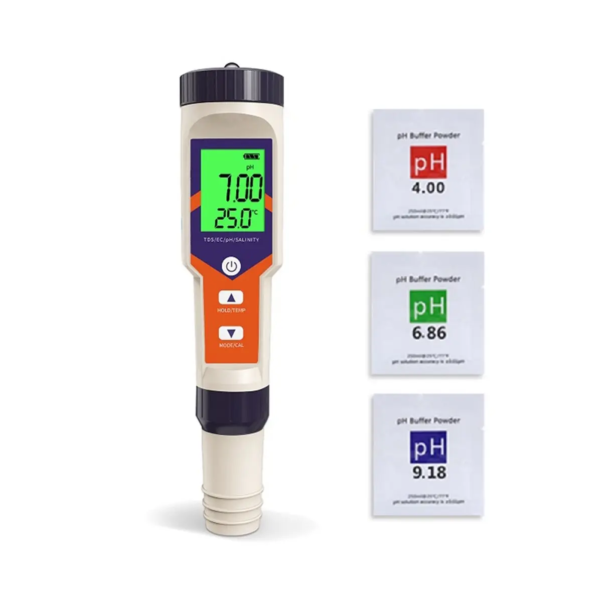 T22C 5-in-1 TDS EC PH Salinity Temperature Meter Digital Water Quality Tester Monitor for Spa Pools Aquariums Swimming Pools