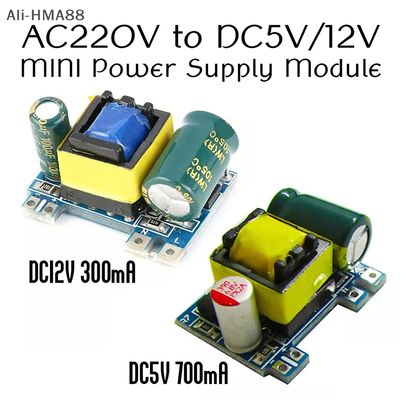 

HMA88-AC To DC 5V 700mA 12V 300mA 3.5W Isolated Switching Micro Power Buck Converter Buck Module