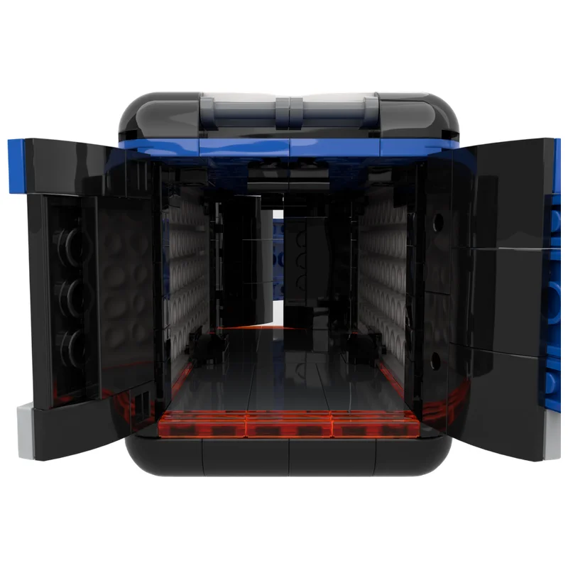 Arctic Space Cargo Container MOC Building Blocks Frozen Planet Freighter Module DIY Assembly Brick Set Desktop Collectible