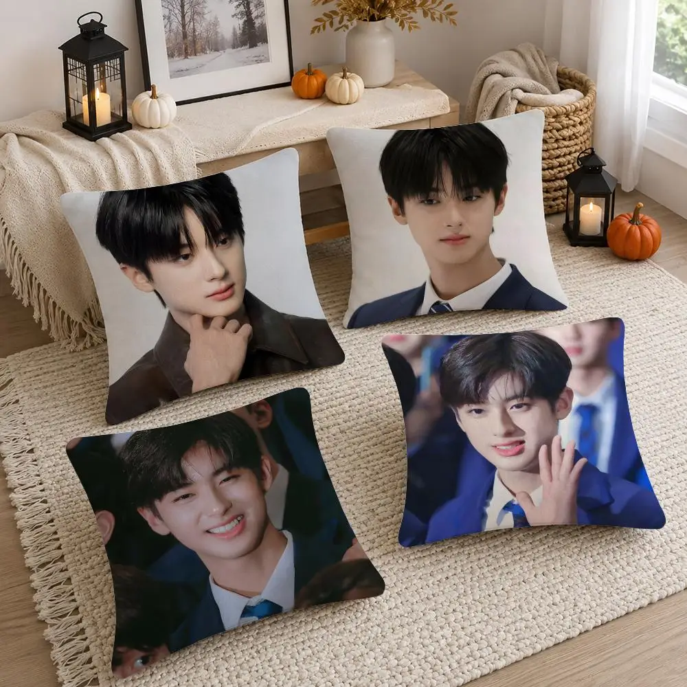 Actor Kim MinKyu Cushion Cover Soft Fluffy Short Plush  Pillow Case  Sofa Bed Home Decor