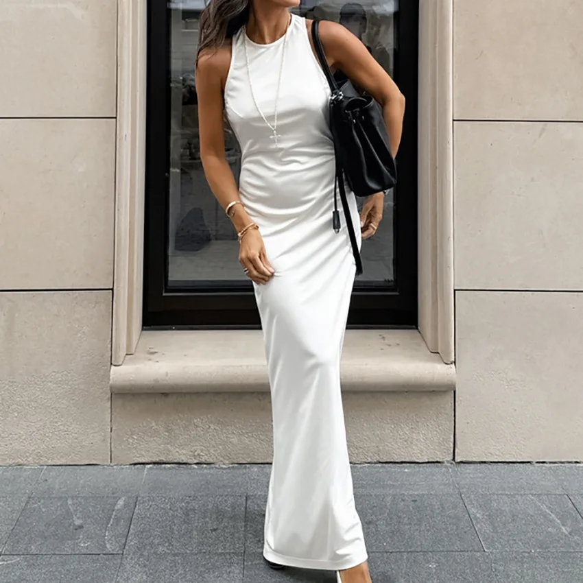 سترة داخلية فستان عالي الخصر لصيف 2025، تصميم جديد، تنورة طويلة عصرية #3