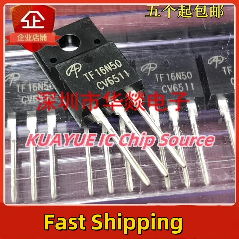 10 PIÈCES-30 PIÈCES TF16N50 AOTF16N50 TO-220F 500V 16A Qualité En Stock