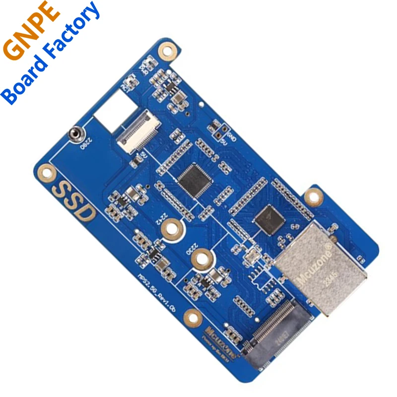 Topi Ethernet Raspberry PI, 5 MPS2.5G PCIE ke NVME SSD + 2.5G 2242 2280