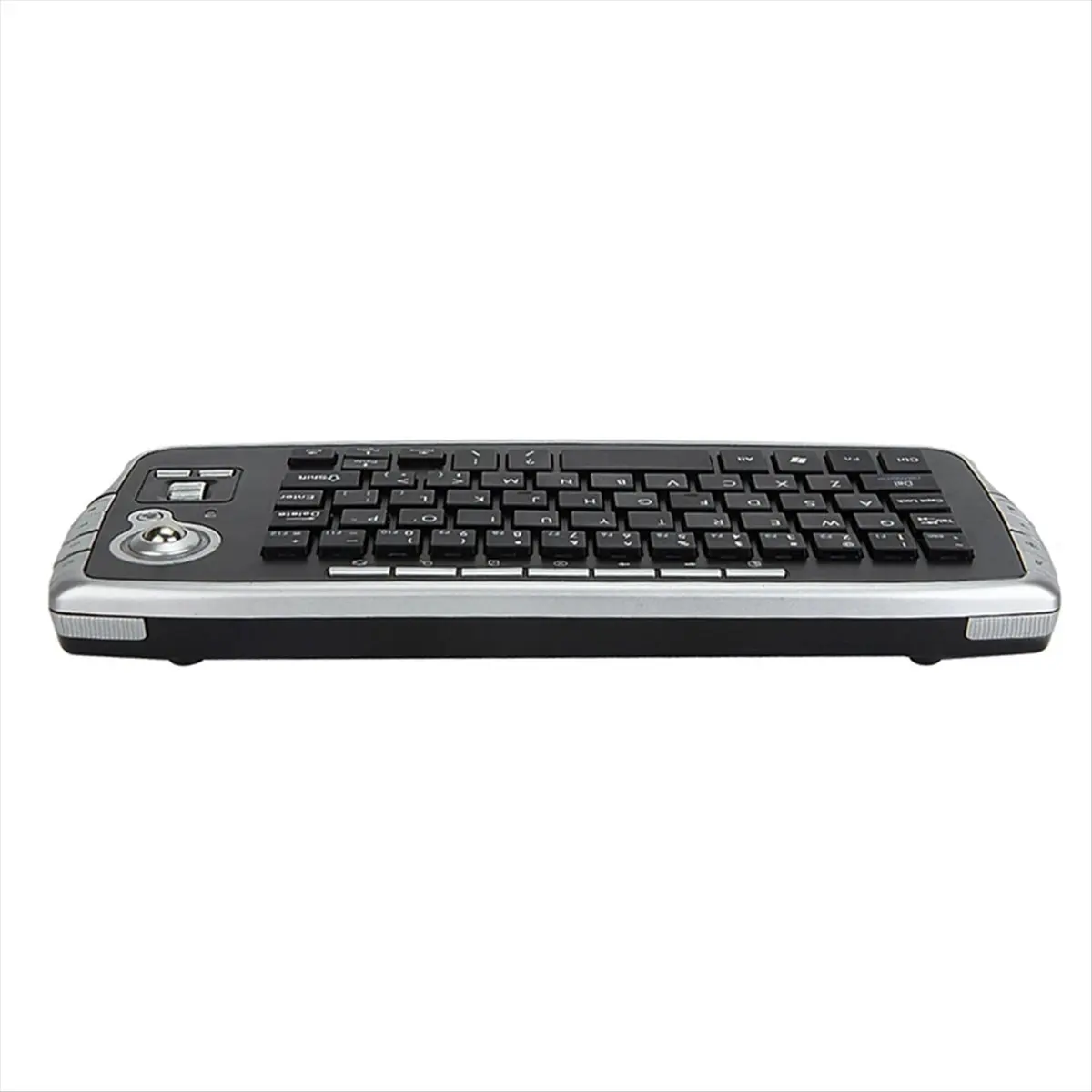 A003 2.4GHz Wireless Keyboard with Trackball Mouse Scroll Wheel Remote Control for Android TV BOX Smart TV PC Notebook Silver