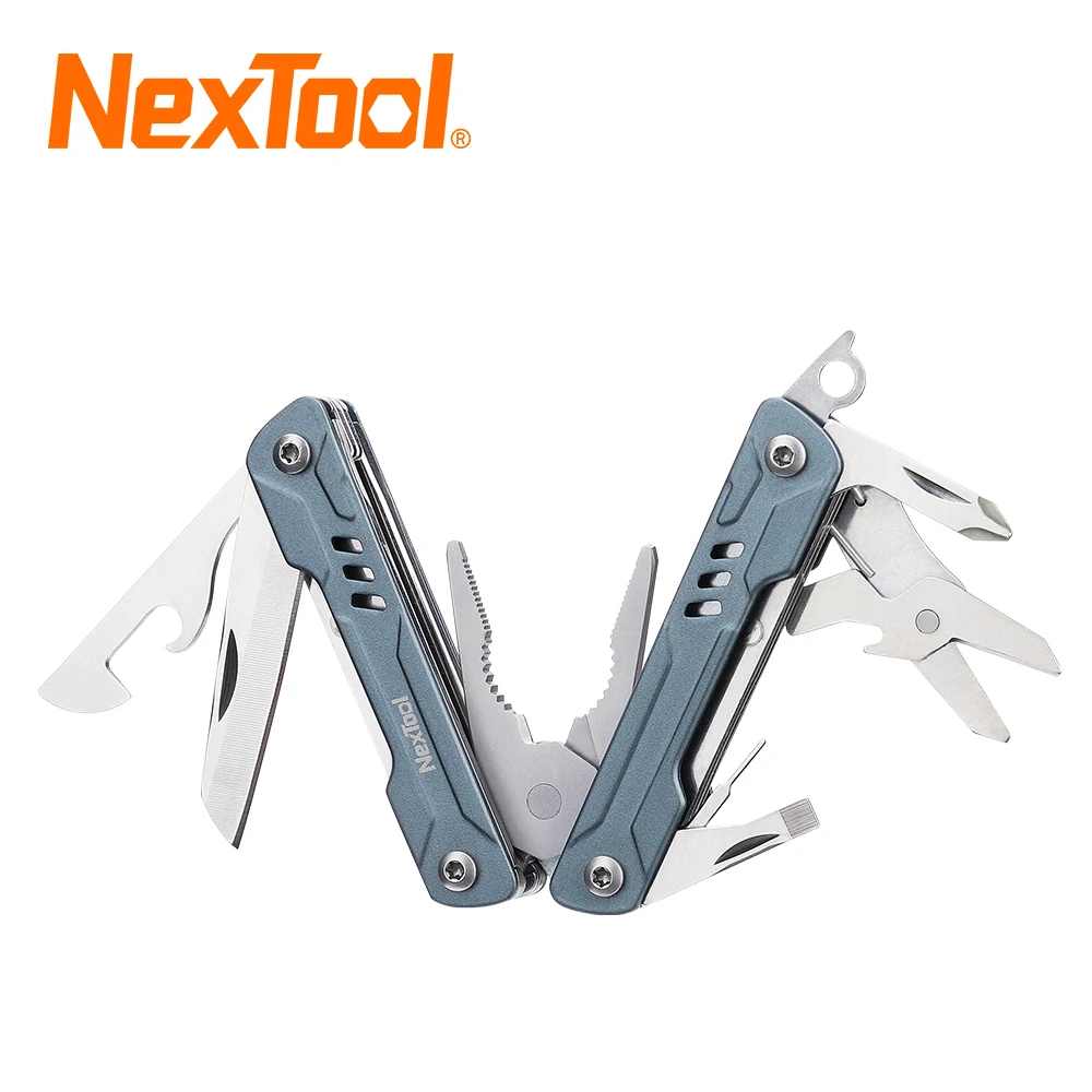 nextool mini marinheiro multi function alicate ferramentas 11 em1 cortadores de fio recuperar cartao chave de fenda pin tesoura abridor de garrafa faca 01
