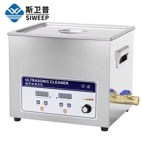 10L 40KHz Power Analog Adjust PCB Ultrasonic Cleaner Machine Sonic Cleaning Washer for Optical Lens Lab Beaker Watch Glasses