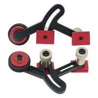 Woodworking Multifunctional Bearing Roller Press Feather Plate Flip Pack Sin Table Saw Table DIY One-way Feed Left and Right