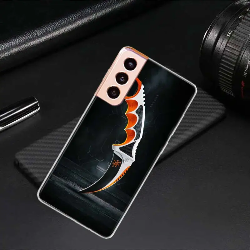 Csgo gun weapon knife skin Phone Case For Samsung A15 A25 A35 A55 A05S A03 A03S A04 A04S A13 A14 A23 A24 A33 A34 A53 A54 A73 A