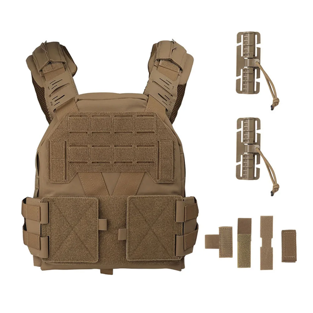 

Tactical Vest 500D Nylon Adapted Bulletproof Plate Quick Release Laser Molle Protective Equipment