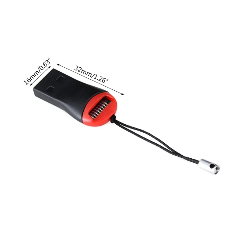 1pc usb 2.0 sdhc leitor cartão memória escritor mini adaptador dropship