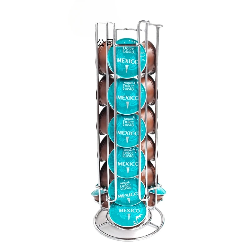 

Coffee Capsule Display Rack No Roating Rotatable Storage Stand 18-Cup Storage Rack Anti-Slip Bottom For Capsules Coffee Tools