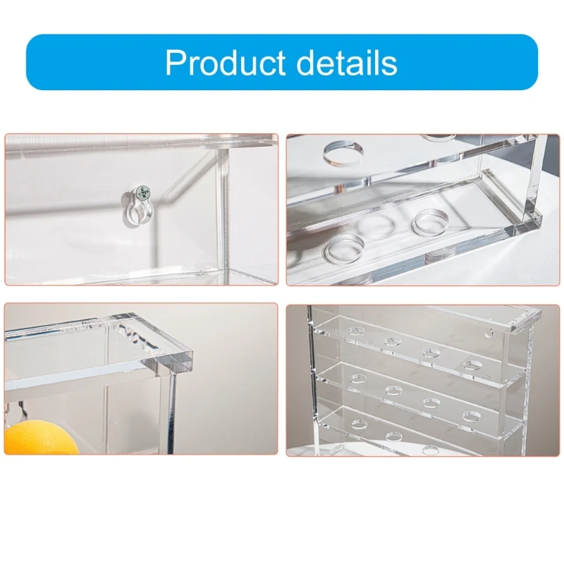 Clear Golfs Display Cabinet Golfs Display Stand for Golfs, Golfs Display Case, Wall Mounted Acrylic Golfs Display Rack