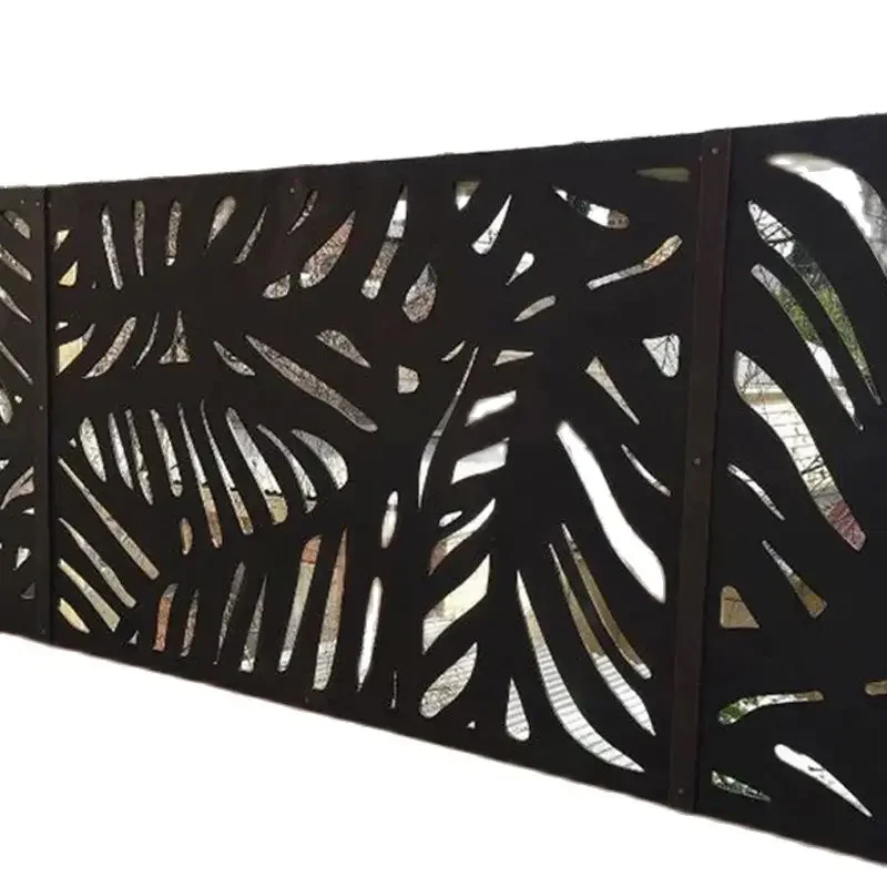 Custom Laser Cut Metal Decorative Outdoor Screening Decorative Fence Screening Panels Garden Fences