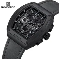 NAVIFORCE marca de lujo Reloj deportivo para Hombre cuarzo 24 horas cronógrafo impermeable relojes de pulsera para Hombre Reloj con indicador de fecha Reloj para Hombre