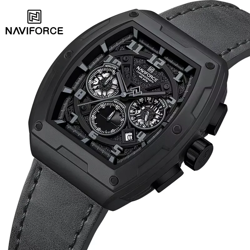 New NAVIFORCE Trend Brand Sport Quartz Chronograph Watches Men Fashion Water Resistant Casual Wristwatch Clock Relogio Masculino