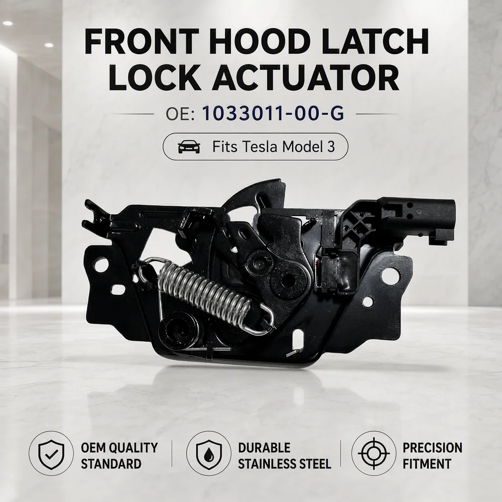 Hood Latch Lock Assembly 1033011‑00‑G OE Direct Replacement For Tesla Model 3 Front Engine Bonnet Lock Auto Spare Accessories