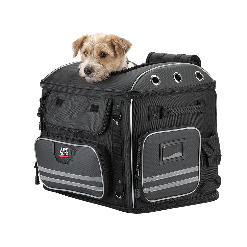 Motorcycle Pet Carrier Bag Dog Cat Bag for Street Glide Road King Electra Glide Passenger Seat Luggage Rack Touring Trike Models