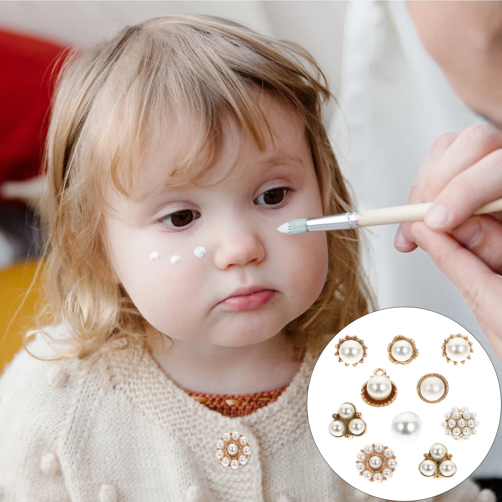 

10Pcs Metal Button for Shirt High-Quality Vintage Alloy Buttons Delicate Pearl Decorative Button for DIY Clothing Craft Sewing