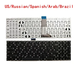 ロシア語スペイン語アラビア語ブラジル語キーボード、新しいasus、x555、x555l、x555la、x555ld、x555ln、x555lp、x555lb、x555lf、x555li、x555u、p550