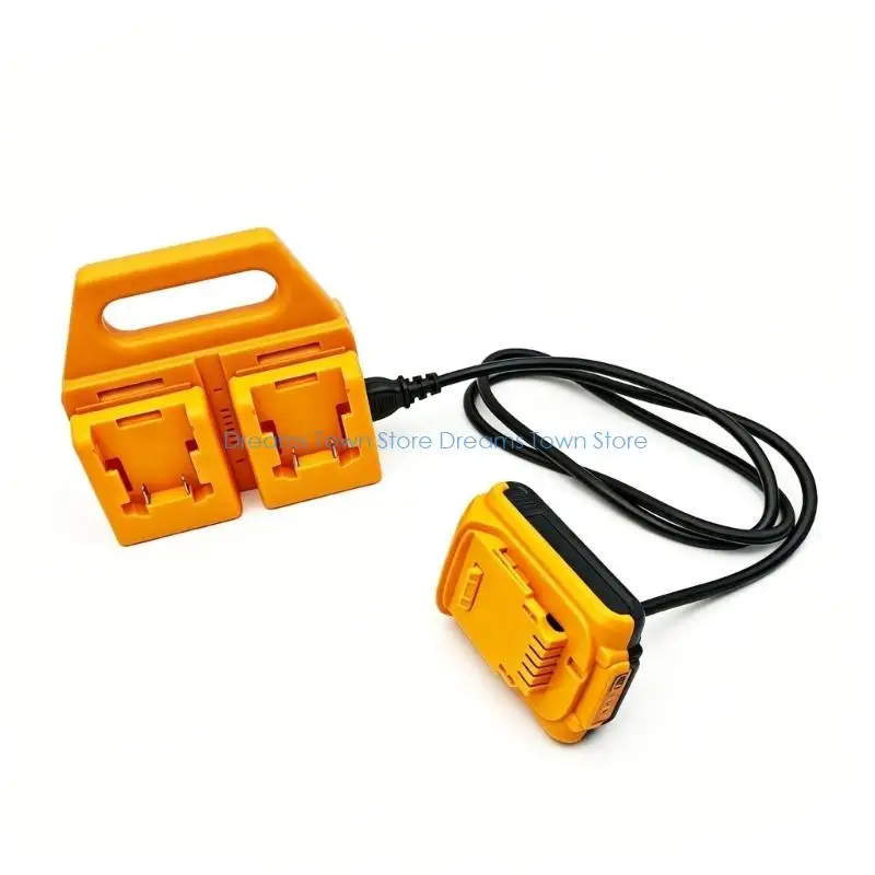HX6A Battery Tool Runtimes Adapter Extender,Support 4Pcs Battery Expansion for DW,MKI
