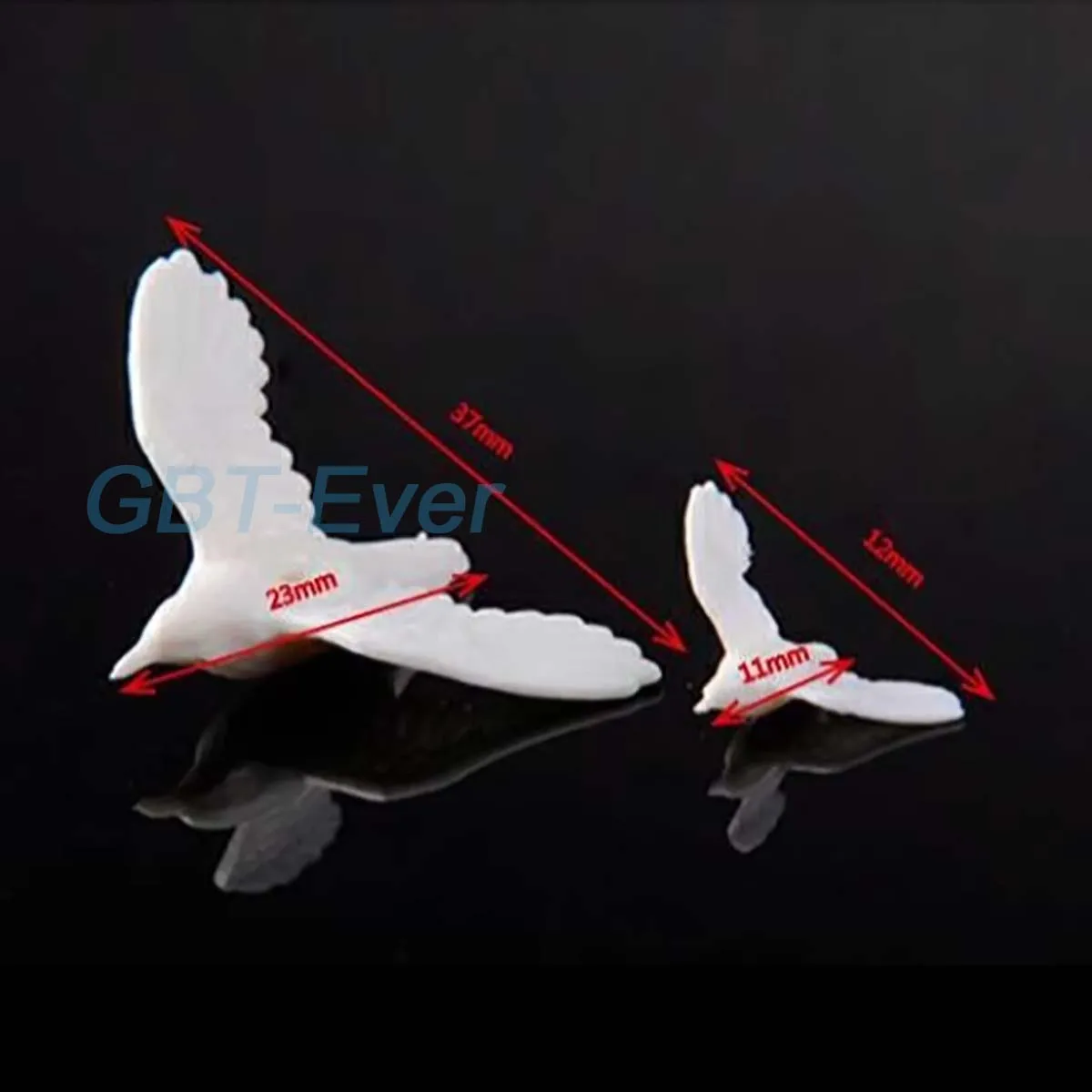 5Pcs Miniature White Pigeons Animal Bird Model Doll House Fairy Home Decor for Garden Zoo Scene Making Material