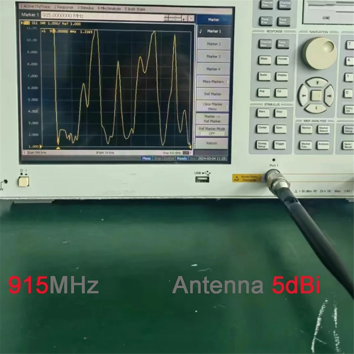 Antenne LoRa 915MHz 5dBi SMA mâle 195mm + câble IPEX vers SMA femelle pour HTCC-AB02S Meshtastic ESP32 LoRa 32 V3 (lot de 4)