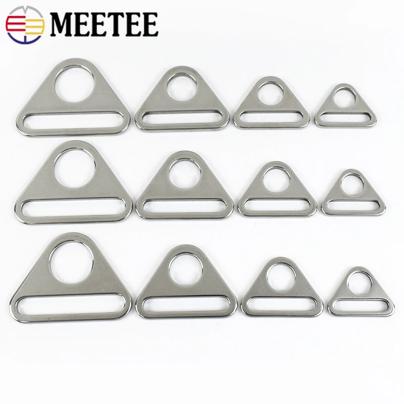 

5/10Pcs 20/25/32/38mm Stainless Steel Metal Ring Buckle Bag Strap Clasp Adjuster Bikini Bra Hook Anti-skid Belt Loop Accessories