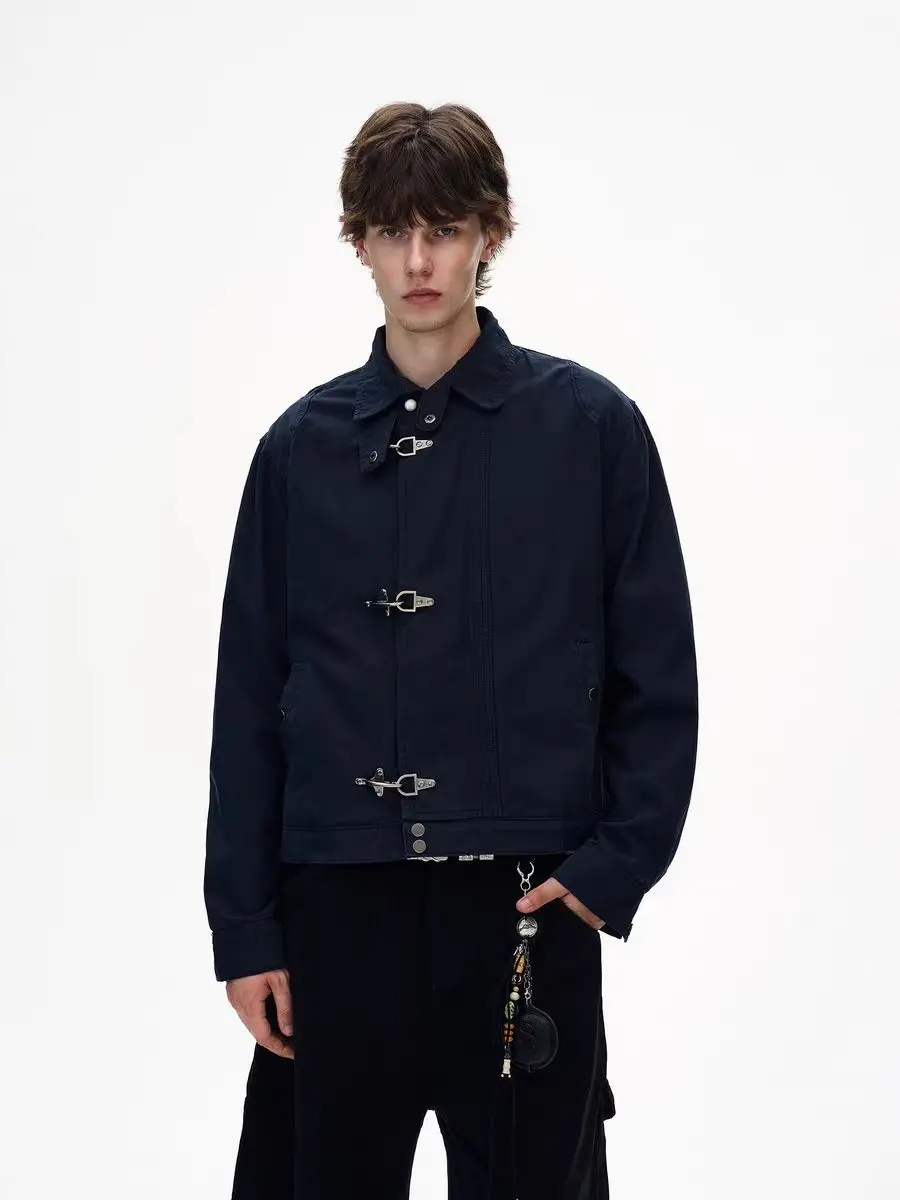 Airplane Button Fashion American Y2k Harajuku Retro Gothic High Street Jacket Men And Women Korean Casual Loose Vintage Jacket