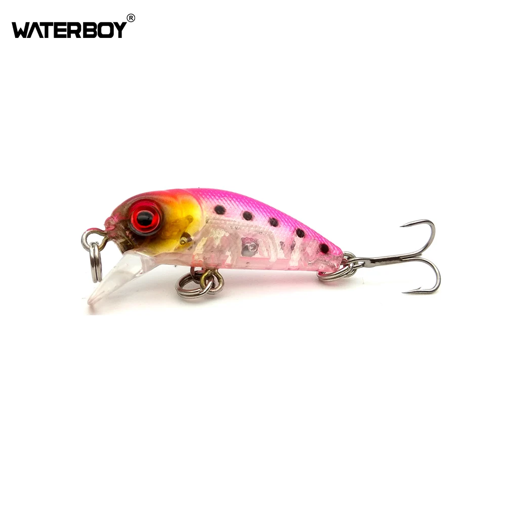 Waterboy Mini Minnow Lure 3.5cm 2g Hot Sale Small Size Crankbait Hard Artificial Baits