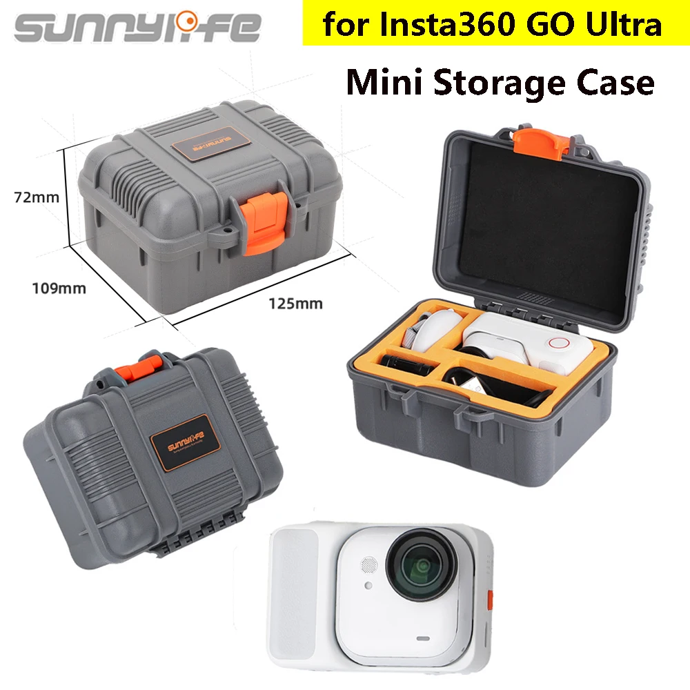

Sunnylife Mini Box For Insta360 GO Ultra Storage Carrying Case Waterproof Hard Shell Travel Cases Shock-proof Camera Storage Bag