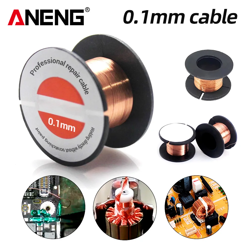 5pcs Soldering Wire 0.1mm ANENG 0.1mm Cable Connecting Line Electric Soldering Iron Accessories Electronic Welding Repair Tools