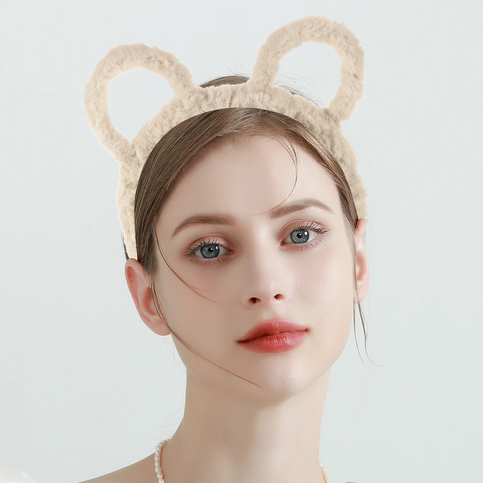 

Bear Ear Headband Cute Animal Ears Hair Accessory For Teens Women Party Cosplay Festival Spa Daily Wear Decorative