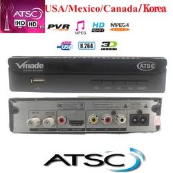 Hot sale USA Mexico Canada Atsc-t Terrestrial Digital TV Receiver FTA Tv Tuner Atsc Tv Box Dolby Ac3 Atsc Digital Broadcast