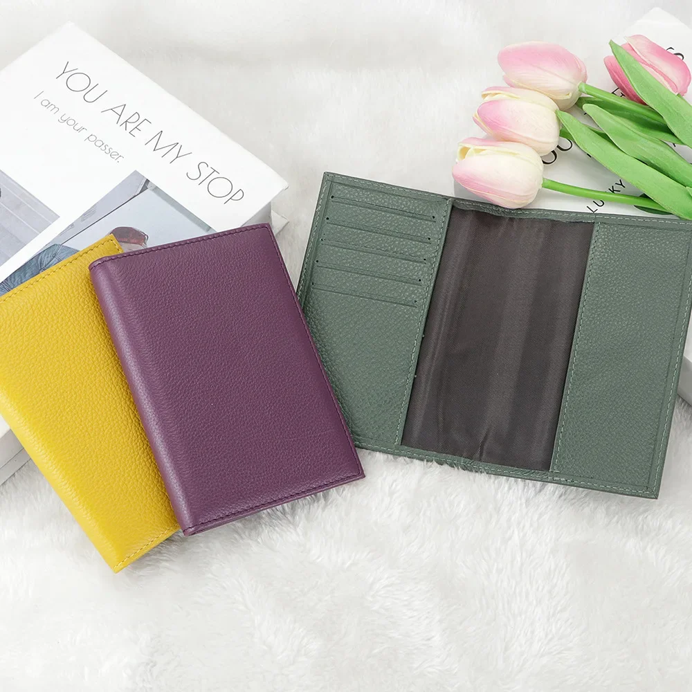 

Royal Bagger Passport Wallets for Men Women Simple Travel Organizer Wallet Unisex Genuine Leather Thin Card Holder 2481