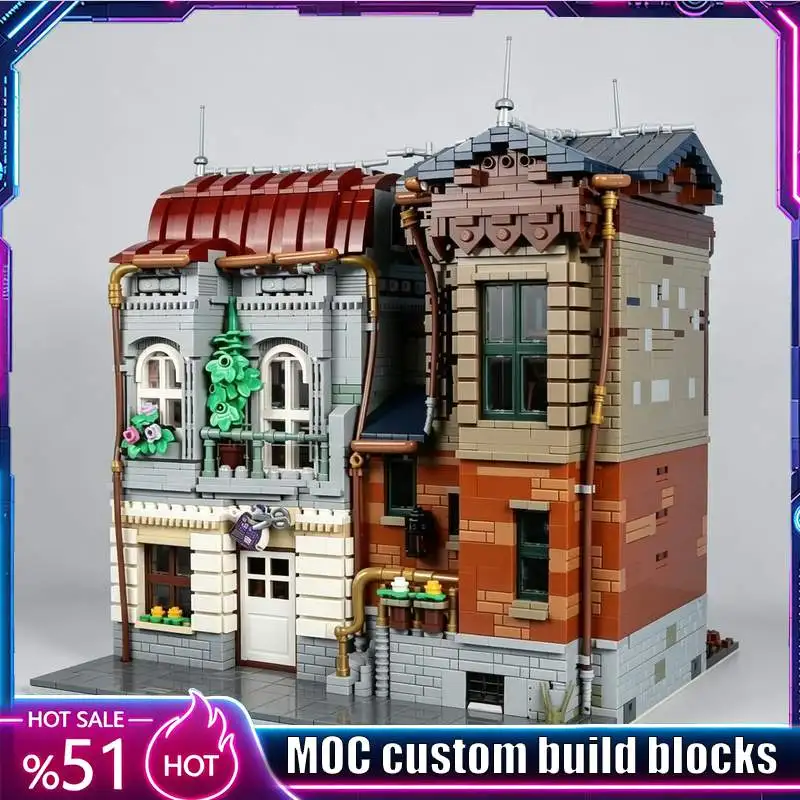 4770PCS Modular House Baguette Architecture Model Custom Puzzle DIY Assembly Building Blocks Creative Display Collection Gifts