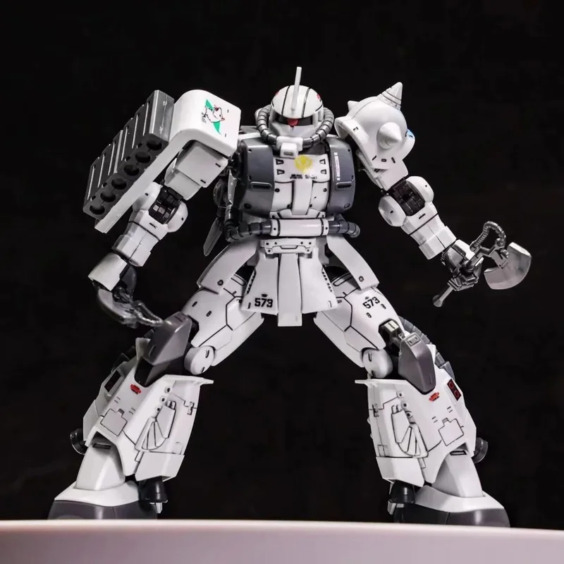 GTO ZAKU II lobo blanco Shin Matsunaga HG 1/144 Mech Kit de modelo de ensamblaje figuras de acción rompecabezas para niños juguetes decoración de escritorio muñeca
