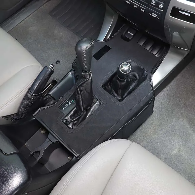 غطاء حماية لوحدة التحكم المركزية للسيارة باللون الأسود ملحقات السيارة الداخلية لسيارة Toyota Land Cruiser Prado 150 2003-2009 #4