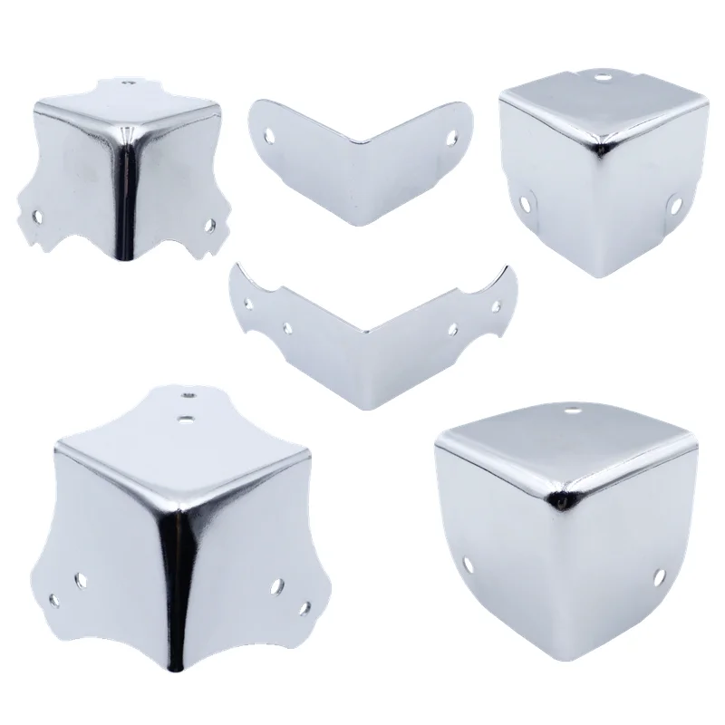 

Wholesale Customizati Metal fan-shaped box corner protector steel box corner protector Three sided Guards Flight case Accessorie