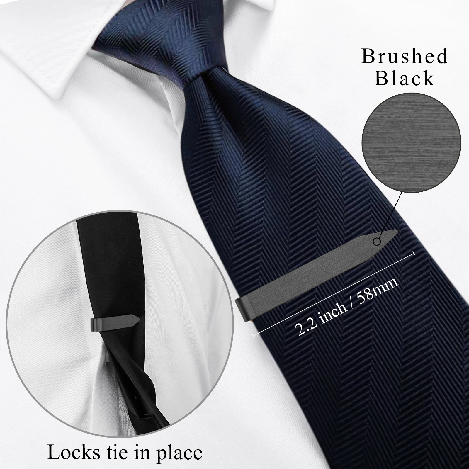 호슨 2.2인치 스테인리스 스틸 넥타이 클립 남성용 골 - Tie Clip Bar Set Stainless Steel 리뷰 및 가격