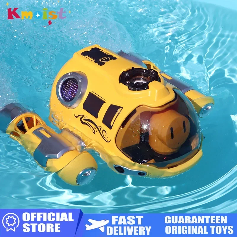 RC Boot 2,4G Fernbedienung Boote Spray Powerboat Twin Propeller Funkgesteuertes Schiff mit Lichtern Spielzeug für Jungen Mädchen Kinder Geschenke