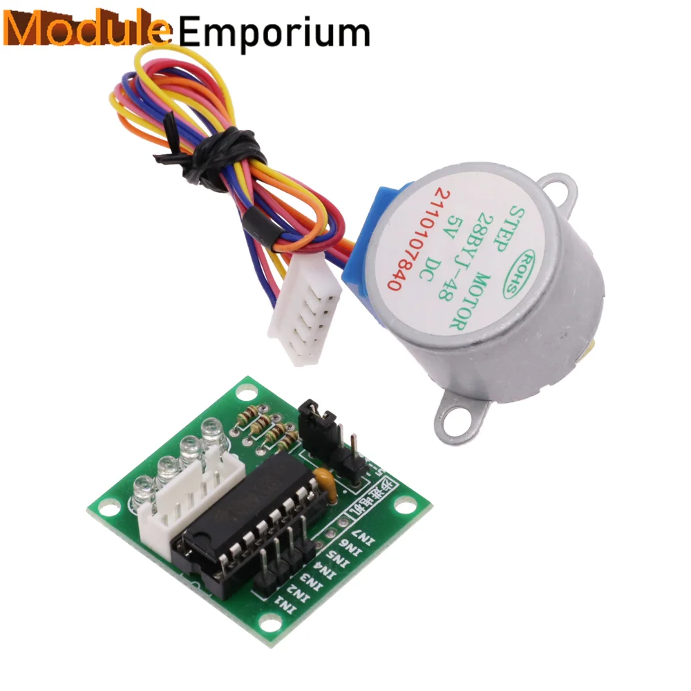 Raspberry Pi kit 1Set 28BYJ-48 5V 4 Phase Stepper Step Motor Driver Board ULN2003 with drive Test Module Machinery Board