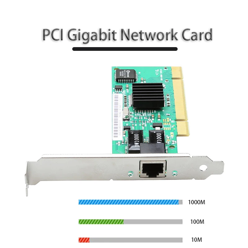 

RJ-45 LAN Adapter Game PCI Gigabit Network Card Adapter gaming adaptive RTL8169 computer accessories 10/100/1000Mbps for Desktop